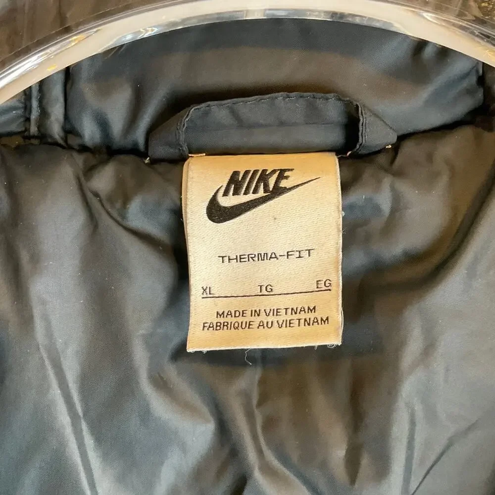 Men’s Nike Air Therma-Fit Hooded Puffer Jacket, Black - Size XL - Picture 4 of 7